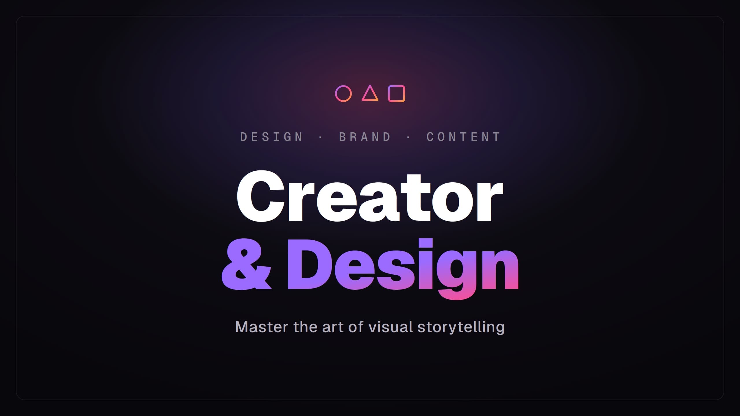 Creator & Design